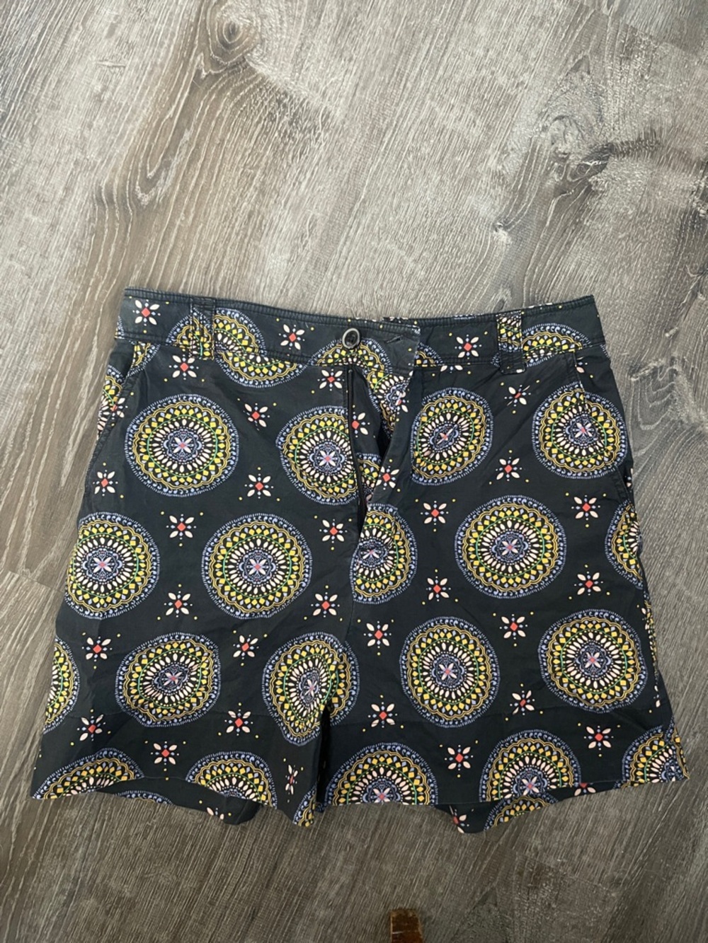 Maeve by Anthropologie Medalian Paisley High Waisted Women's 8 Shorts Bohemian - Picture 3 of 6